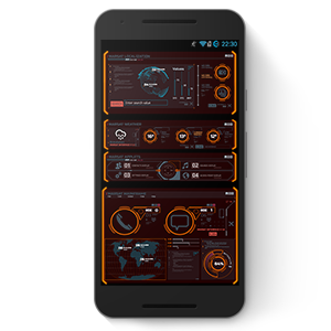 WARSAT HUD Theme. UCCW theme for mobile phones.